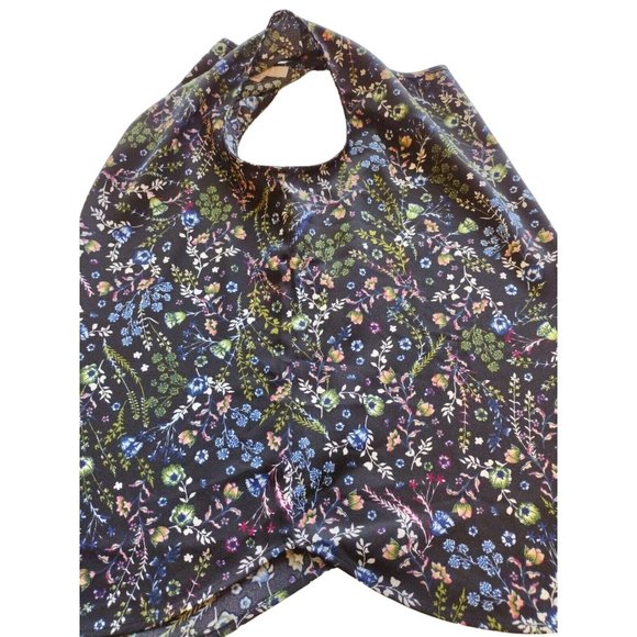 DR2 Top Womens Small Sleeveless Floral Keyhole Neck - Picture 9 of 11